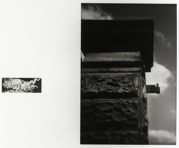 108593 Afbeelding van een paalduim aan een hoekpilaster aan de Amsterdamsestraatweg te Utrecht.N.B. Zie ook het ...